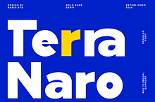 Terra Naro Bold Sans Serif Font