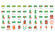 Mobile Battery Flat Style Icon, an Icon by sripfoto (Thumbnail 2 of 2)