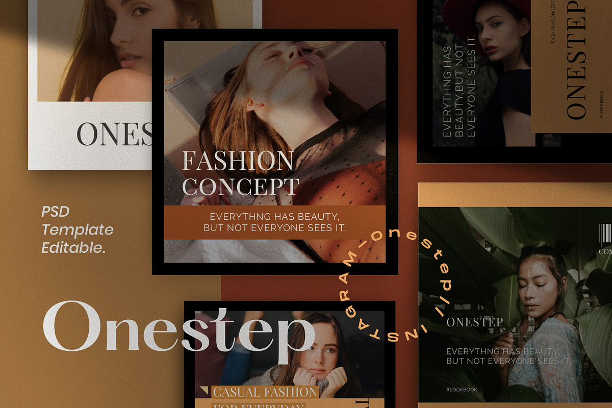 One Step - Social Media Pack+Stories, a Social Media Template by Dirtytemp Studio (Photo 5 of 13)