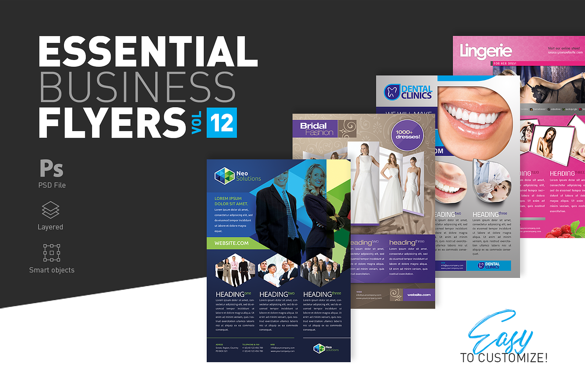 Essential Business Flyers Vol 12, a Flyer Template by Reclameworks