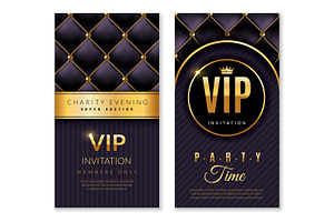 Vip Banners. Premium Invitation Card