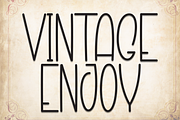 Vintage Enjoy | Script Font, a Script Font by Scratchones (Thumbnail 1 of 8)