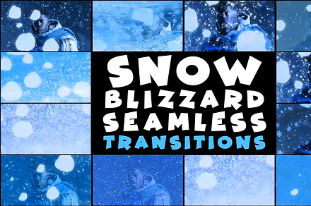 Snow Blizzard Transitions | DaVinci, a Templates & Theme by FlashFXbox