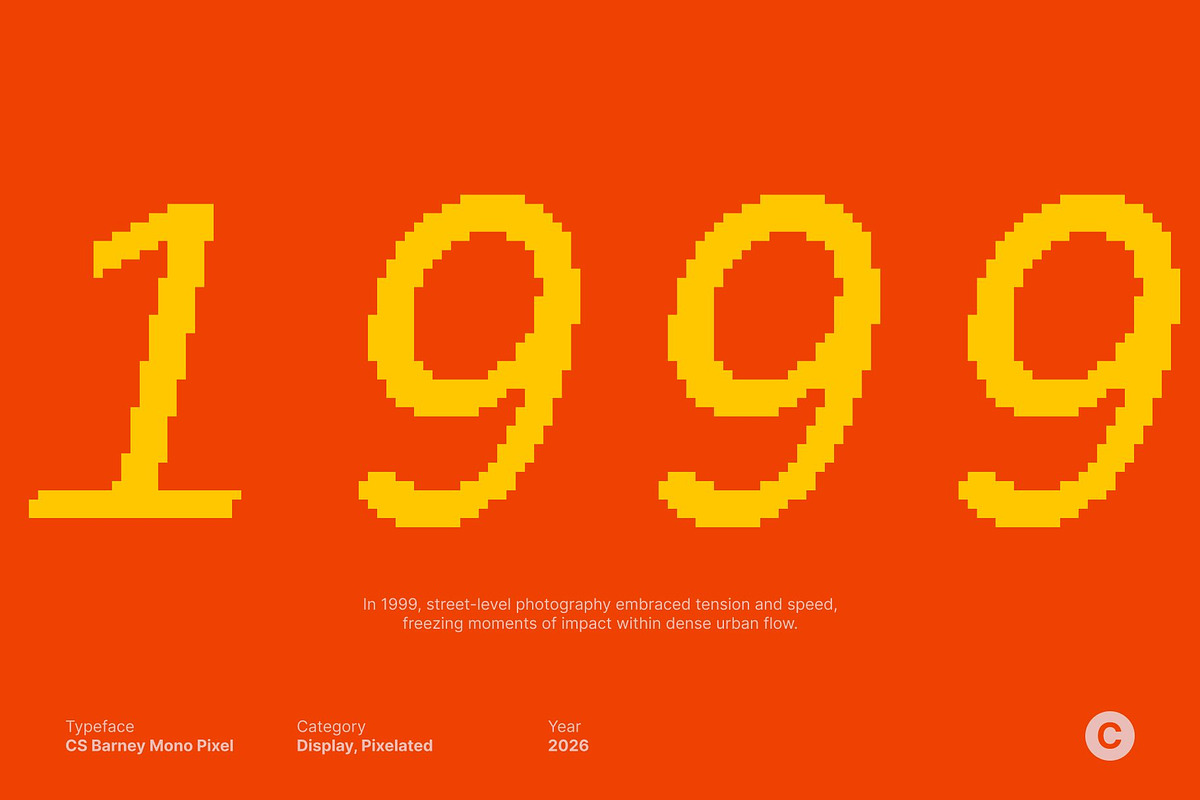 CS Barney Mono Pixel, a Sans Serif Font by Craft Supply Co. (Photo 5 of 8)