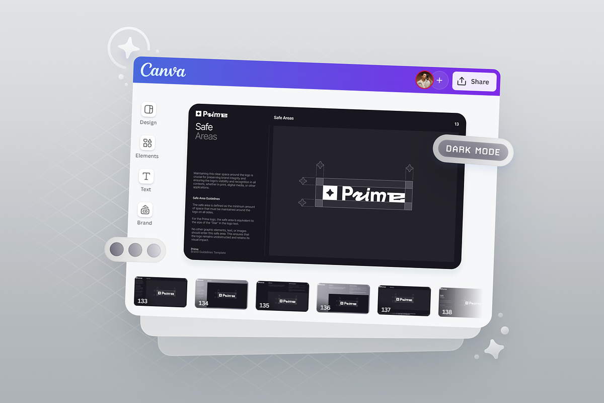 Prime Brand Guidelines • Canva, a Branding & Logo Template by Vasil Enev (Photo 11 of 11)
