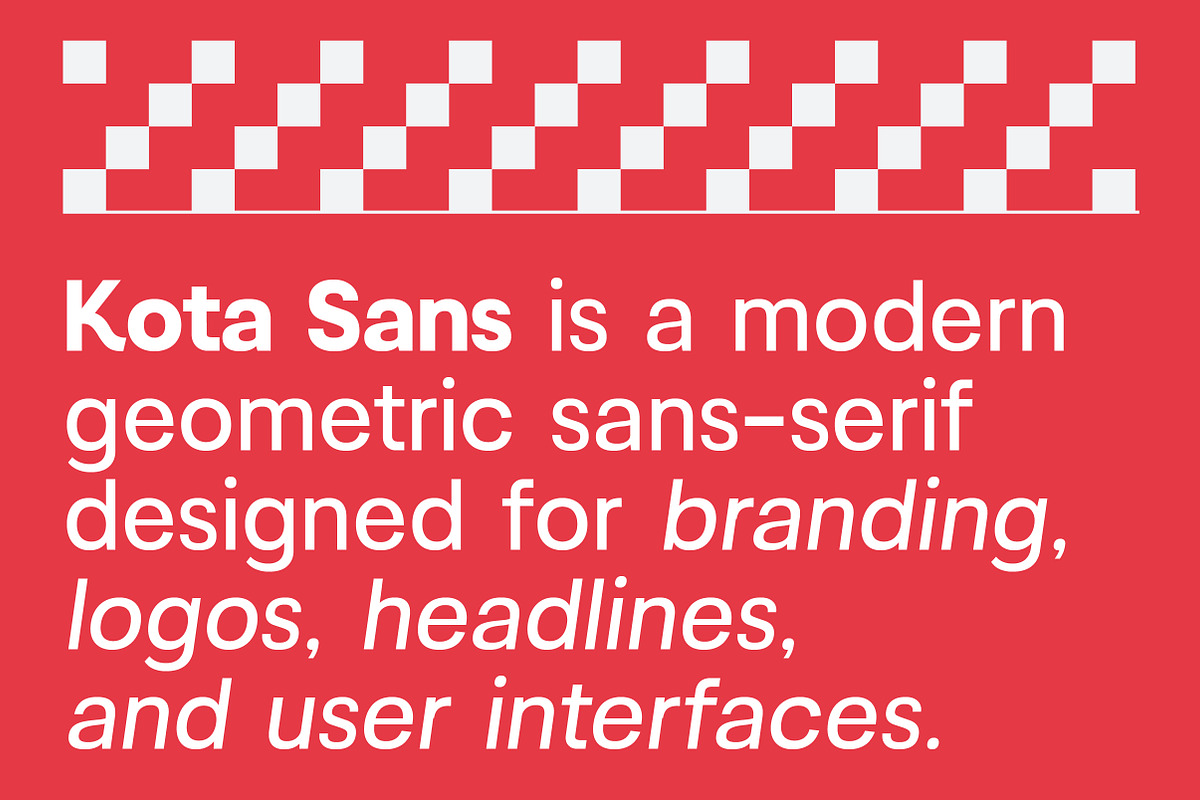Kota Sans Modern Geometric Family, a Sans Serif Font by Lettertype Studio (Photo 7 of 15)