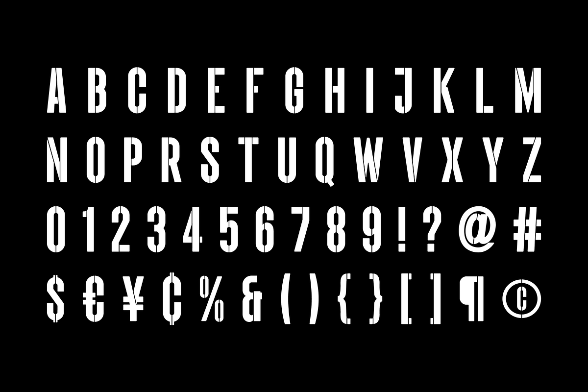 Bokarms | Slab & Stencil, a Slab Serif Font by ESEM (Photo 11 of 11)