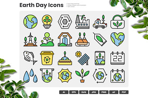 Earth Day Icons pack, a Duotone Icon by erifqizeicon