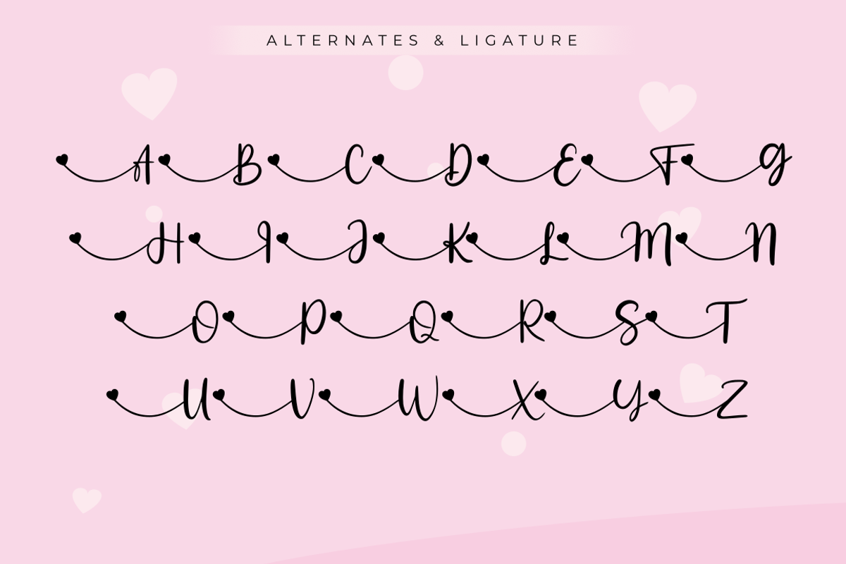 Lovesty | Lovely Calligraphy Font, a Script Font by Rissyletter Studio (Photo 8 of 9)