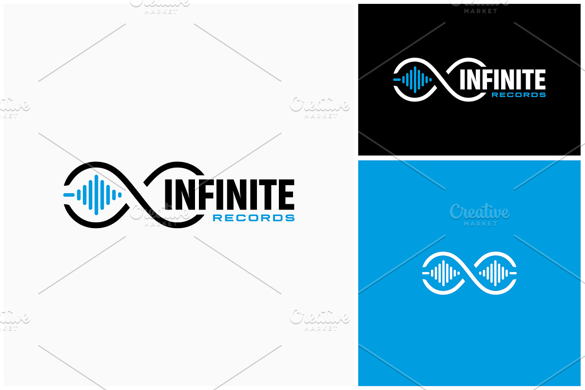 Infinity Sound Wave Waveform logo
