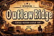 Outlaw Ridge, a Slab Serif Font by Wow Magic (Thumbnail 6 of 6)
