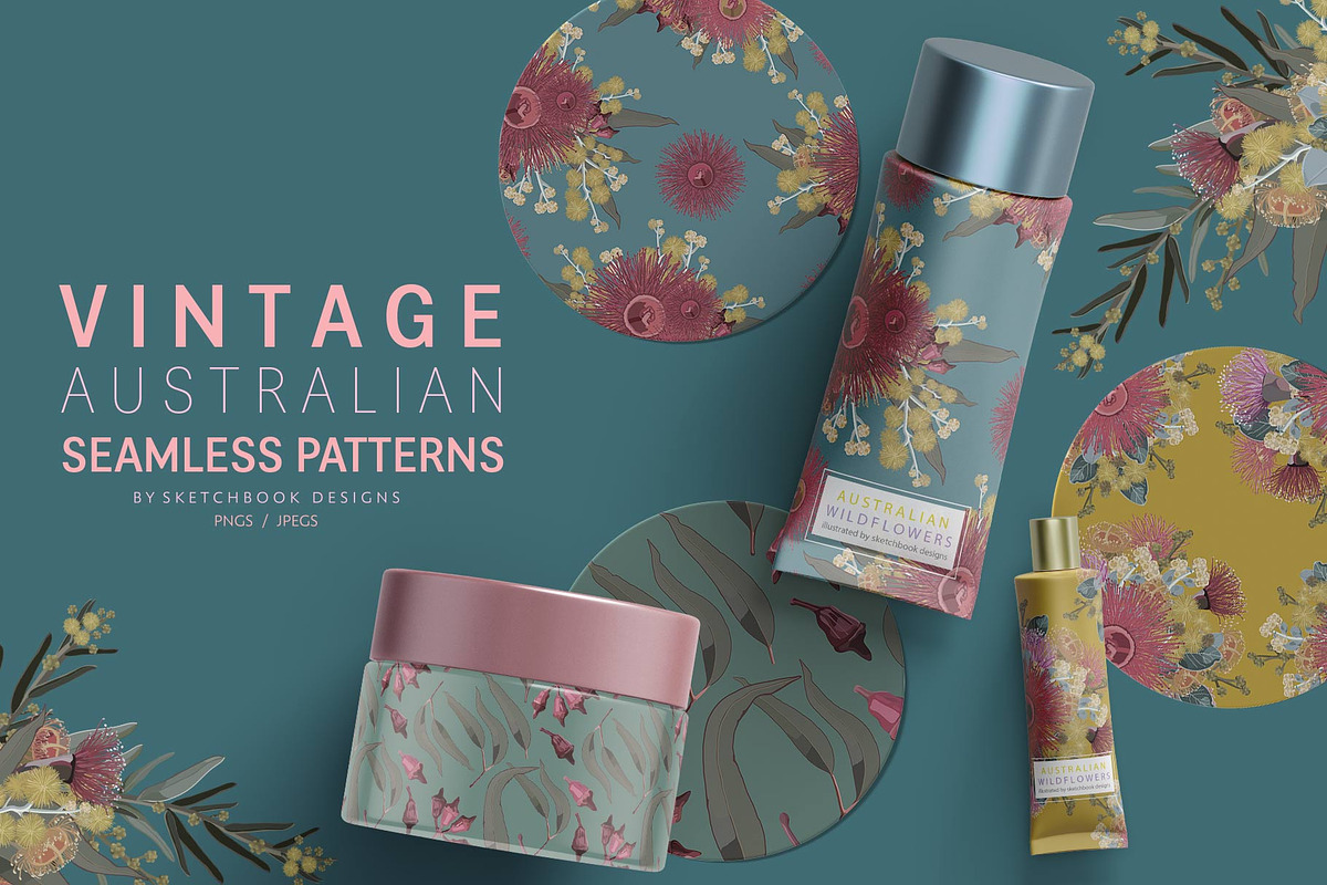 VINTAGE AUSTRALIAN WILDFLOWER SET, an Illustration by Sketchbook Designs (Photo 6 of 12)