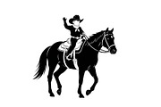 Western Cowboy Horse Silhouette Bund, an Illustration by Designs_River (Thumbnail 42 of 51)