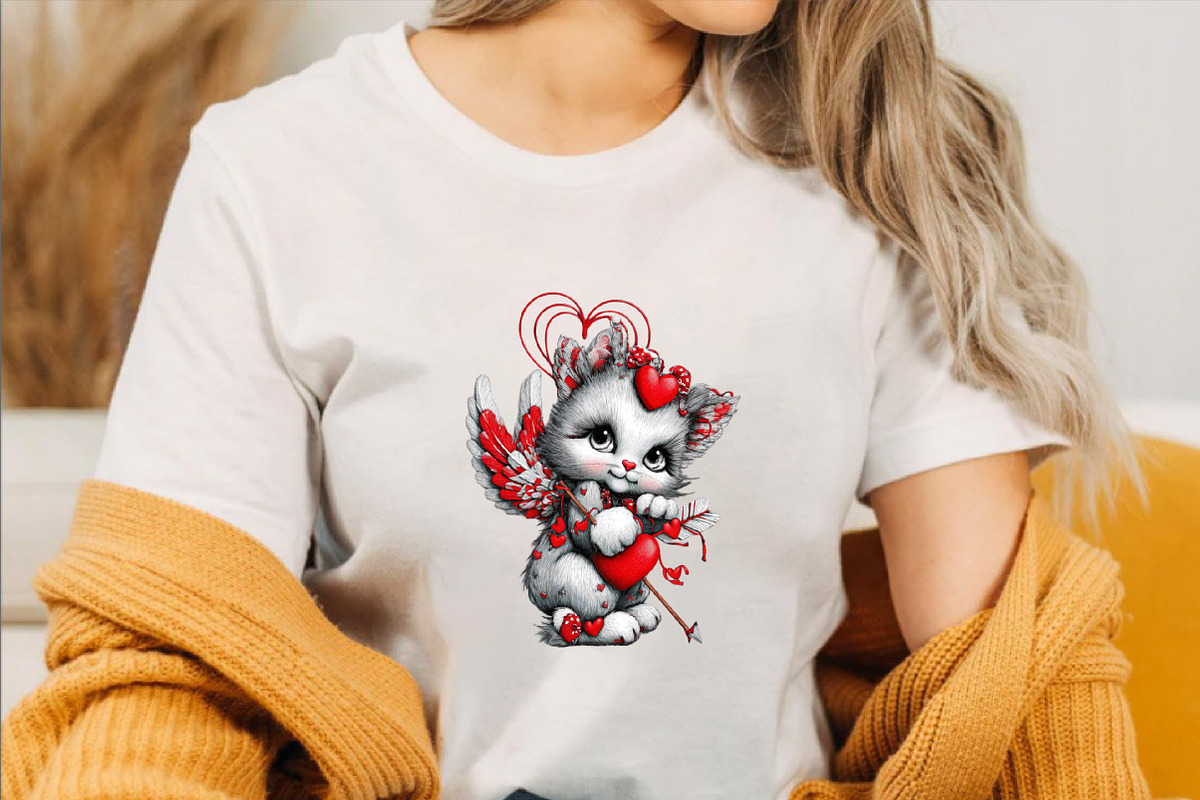Valentine Cats Clipart, an Illustration by SVGArt (Photo 7 of 7)