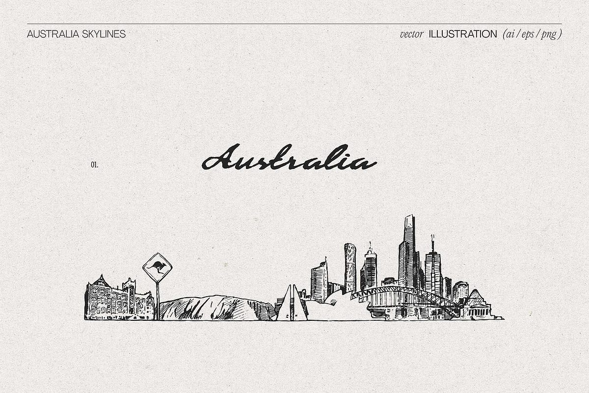 Australia Skylines, a Work Illustration by TheMountBirdStudio (Photo 4 of 8)