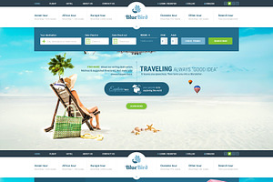 Blue Bird - Tours & Travel PSD Templ