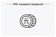 Renminbi Yuan Money Icons Set, an Outline Icon by Designfour (Thumbnail 4 of 7)