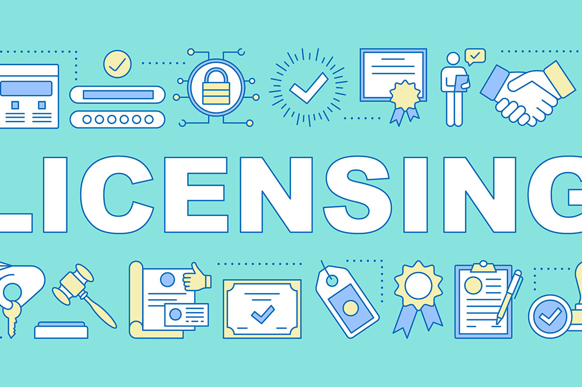 Licensing word concepts banner, a Templates & Theme by IMG Visuals