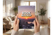 8.5x11 hardcover book mockup, an Advertising Mockup by Rami's Mockups (Thumbnail 2 of 3)