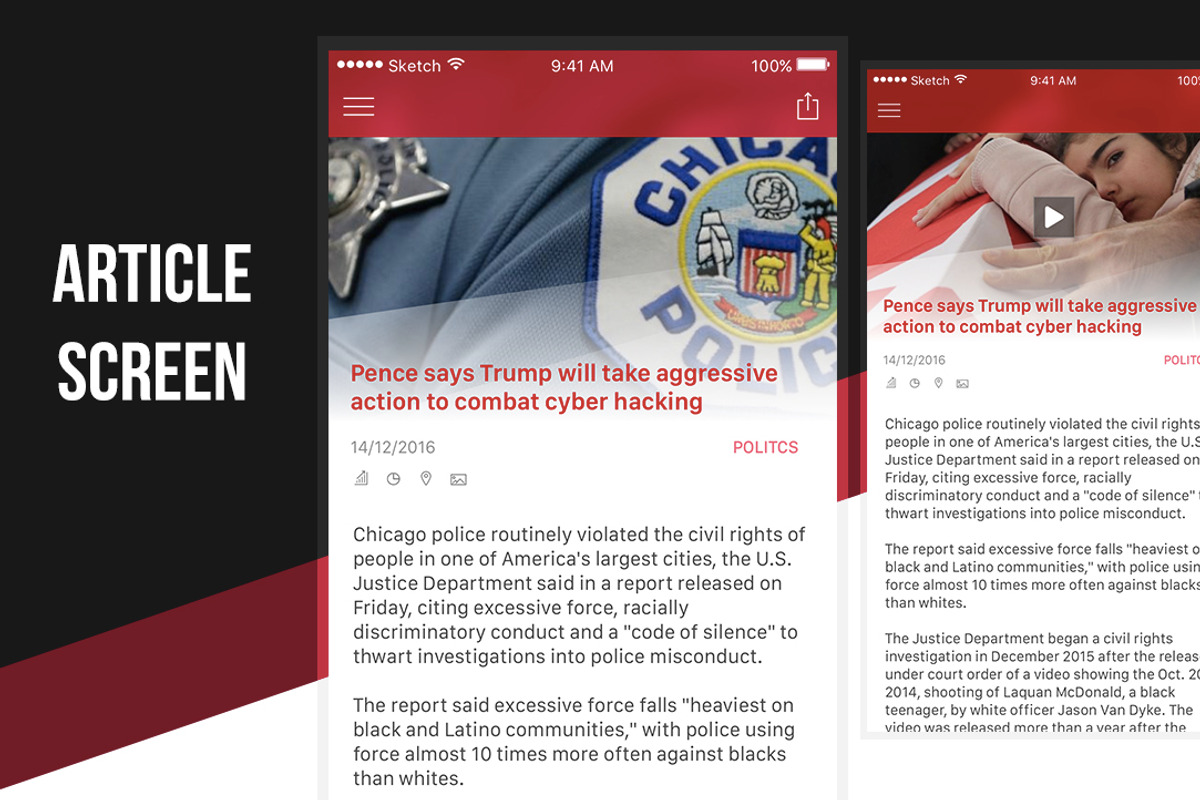 BREAKING NEWS UI, a Templates & Theme by UX Monster (Photo 8 of 9)