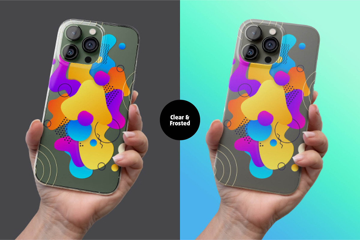 iPhone 13 pro clear/frosted case, an iPhone Mockup by Colatudo Store (Photo 6 of 9)