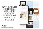 Wellness Coach Template Bundle, a Social Media Template by digitaldispositions (Thumbnail 1 of 8)