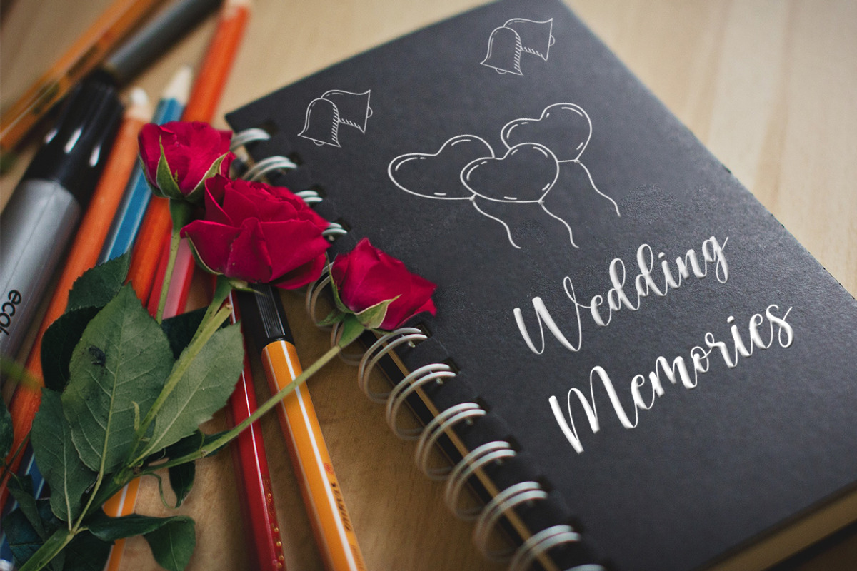 Wedding Hand Drawn SVG Files, an Outline Icon by Tosca Digital (Photo 6 of 6)