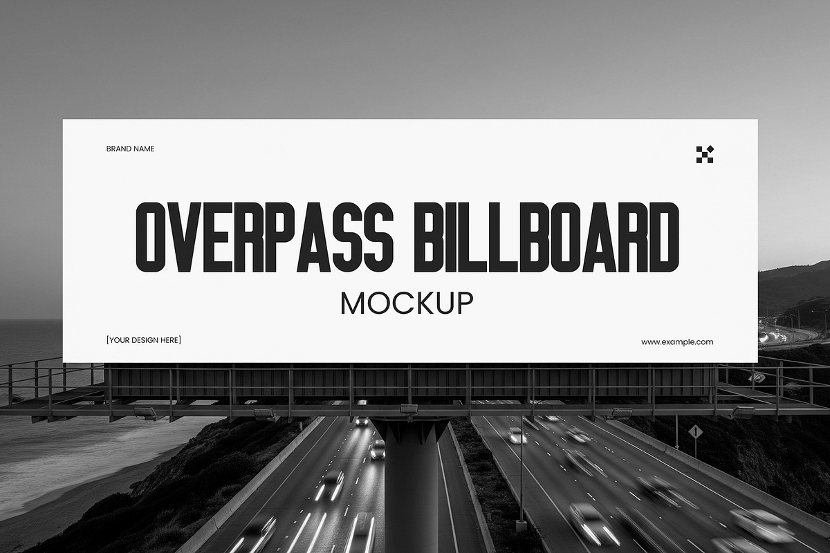 Highway Overpass Billboard Mockup, an Advertising Mockup by graphypix (Photo 3 of 4)