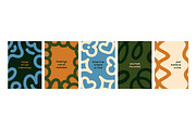 Abstract doodle posters, cards set, a Decorative Illustration by Good Studio (Thumbnail 3 of 8)