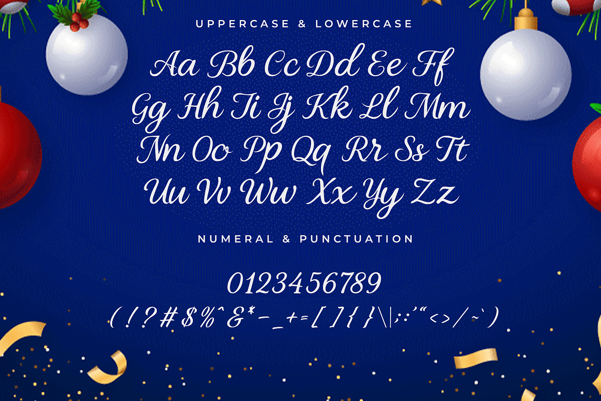 Santa Natale – Modern Christmas Font, a Script Font by overlaytemplates (Photo 4 of 5)