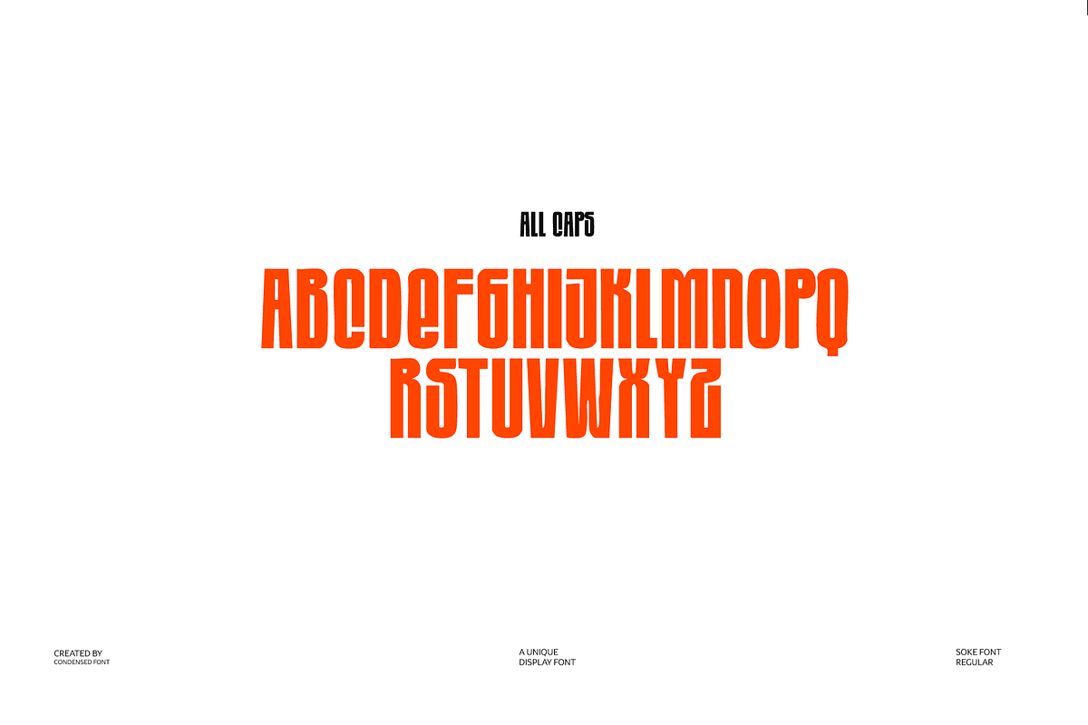 Soke — Bold Condensed Display Font, a Sans Serif Font by Dipto design (Photo 6 of 8)