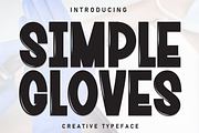 Simple Gloves | Script Font, a Script Font by Scratchones (Thumbnail 1 of 8)