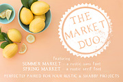 The Market Duo - Rustic Font, a Font by Beck McCormick (Thumbnail 1 of 19)