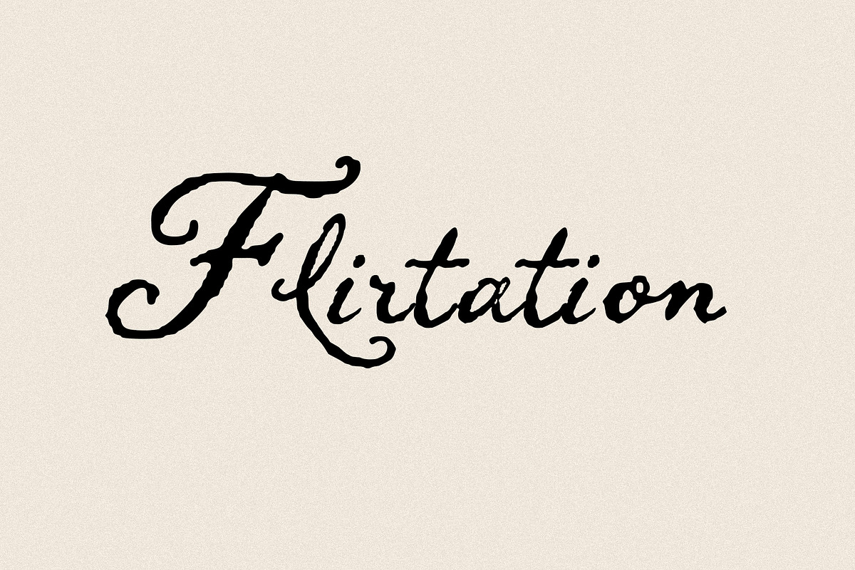 Flirt: Coquette Script Font, a Script Font by Mneme (Photo 9 of 9)