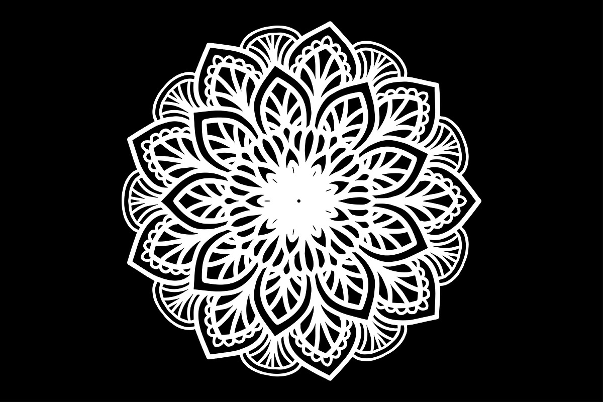 100 Mandalas Vector Set, an Outline Icon by Noree (Photo 2 of 3)