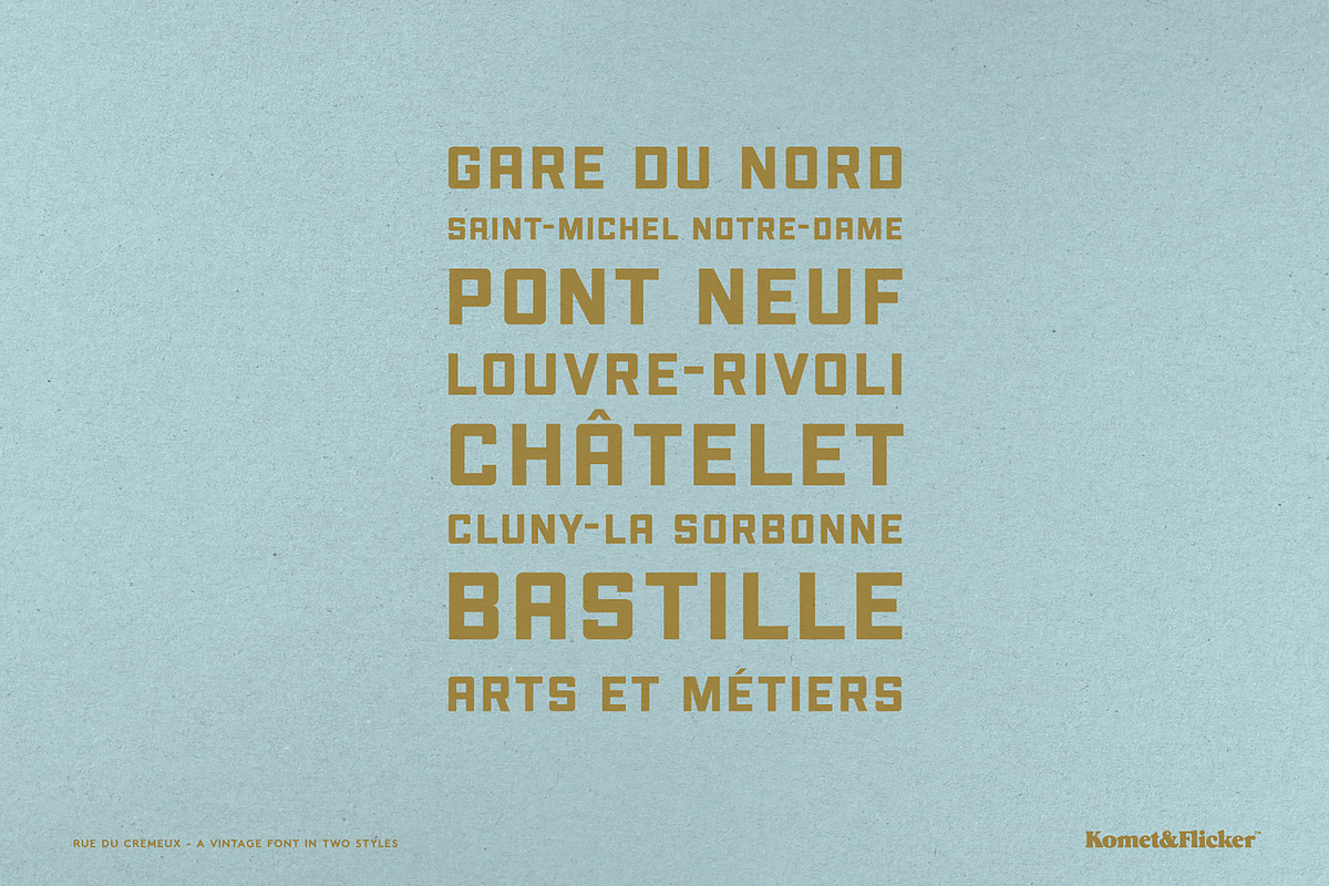 Rue Du Cremeux, a Slab Serif Font by Komet & Flicker (Photo 2 of 13)