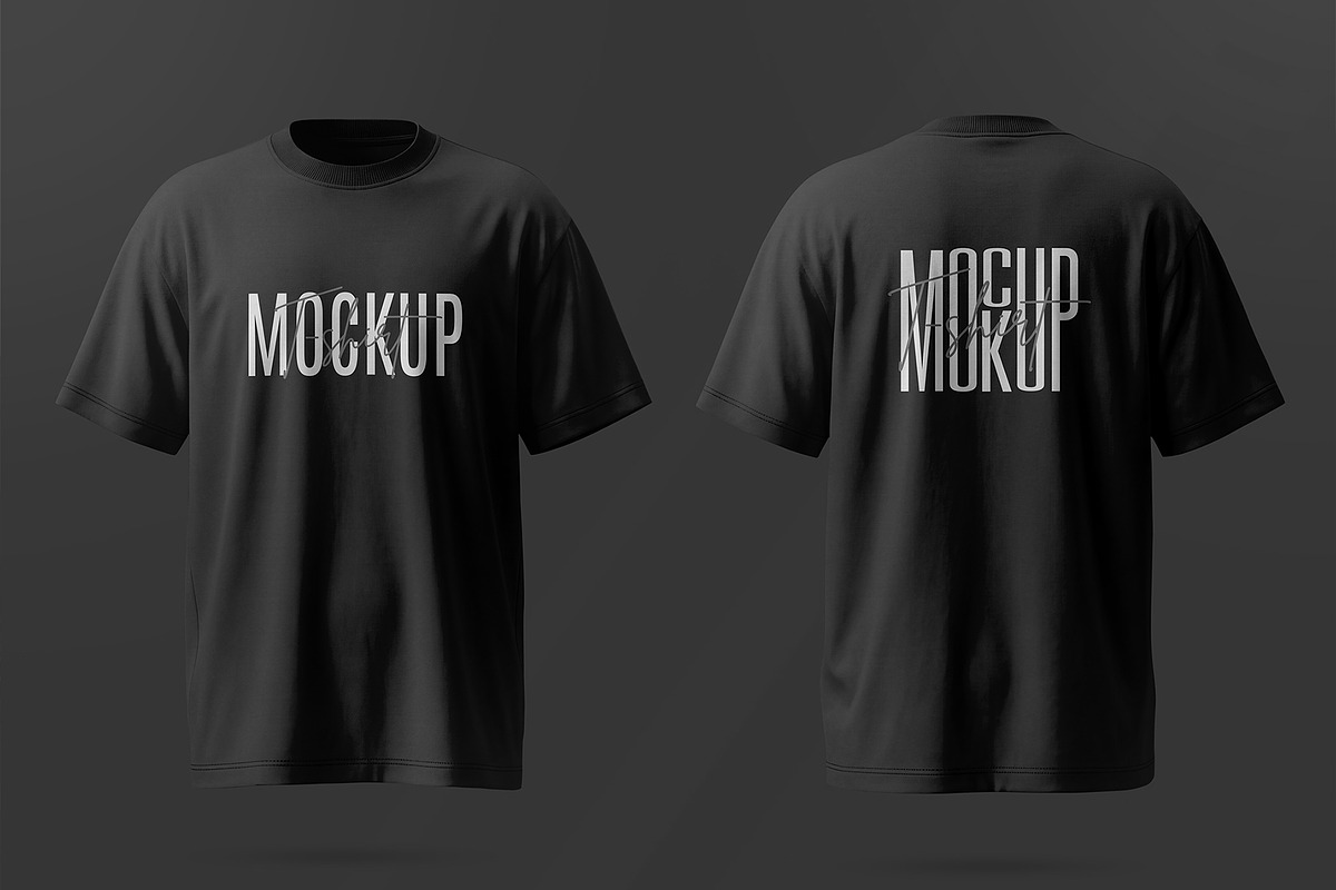 Front Back T-Shirt Mockup, a Shirt Mockup by graphypix (Photo 3 of 4)