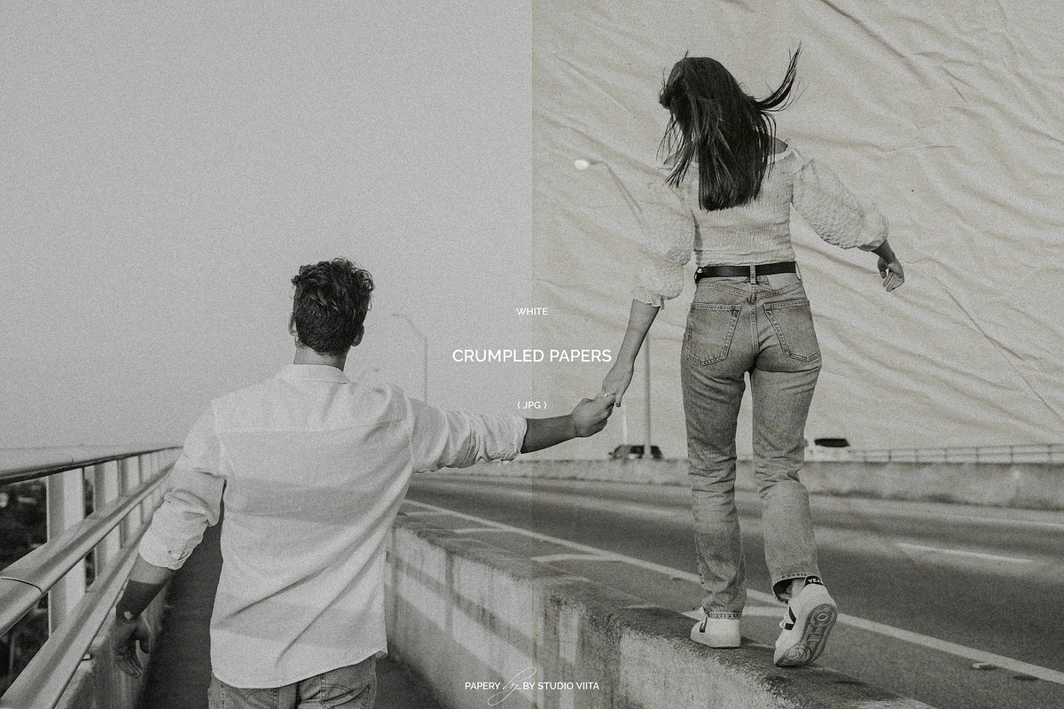 White Crumpled Paper Textures | JPG, a Texture Graphic by Studio Viita (Photo 8 of 9)