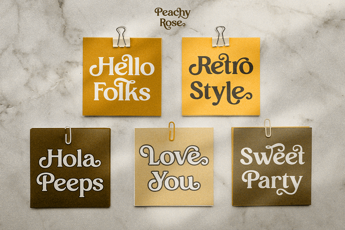 Peachy Rose - Bold Vintage Serif, a Serif Font by Pixesia Studio (Photo 6 of 11)