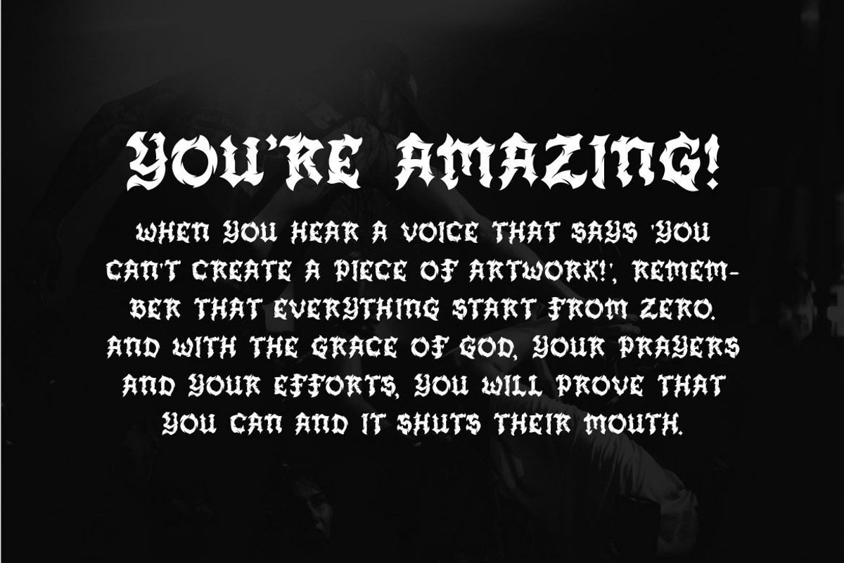 Fegas - Blackletter Font, a Blackletter Font by Mightyfire (Photo 2 of 4)