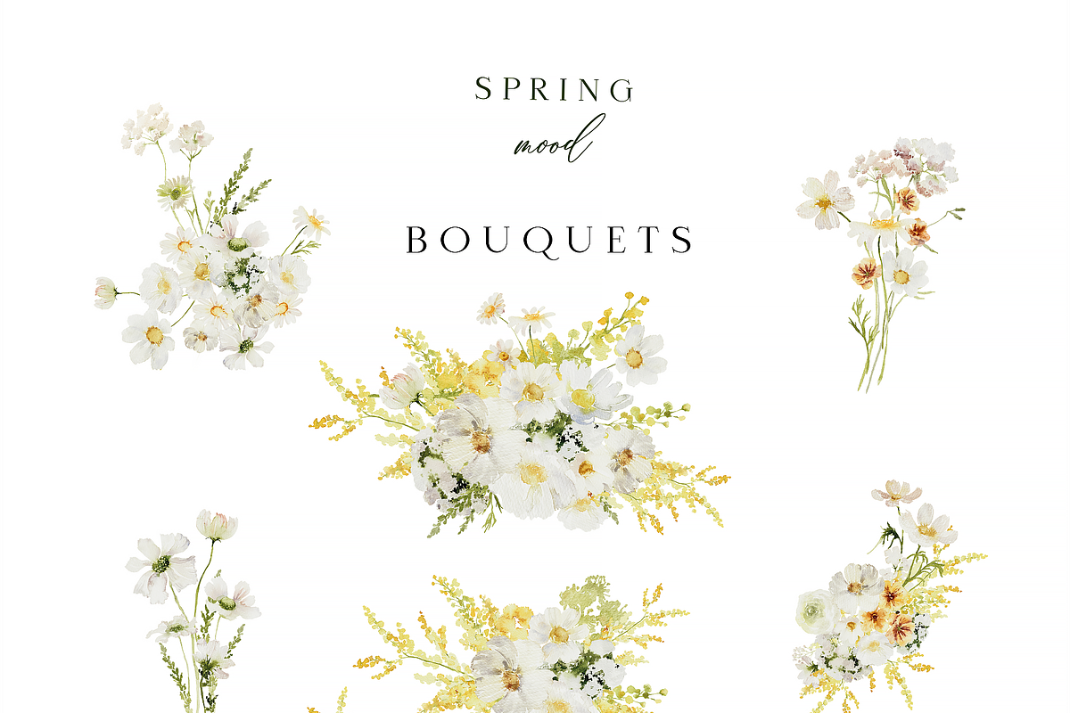 Spring mood - watercolor collection, a Seasonal Illustration by Youksy (Photo 5 of 11)