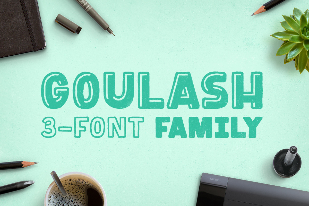 Goulash 3-Font Family