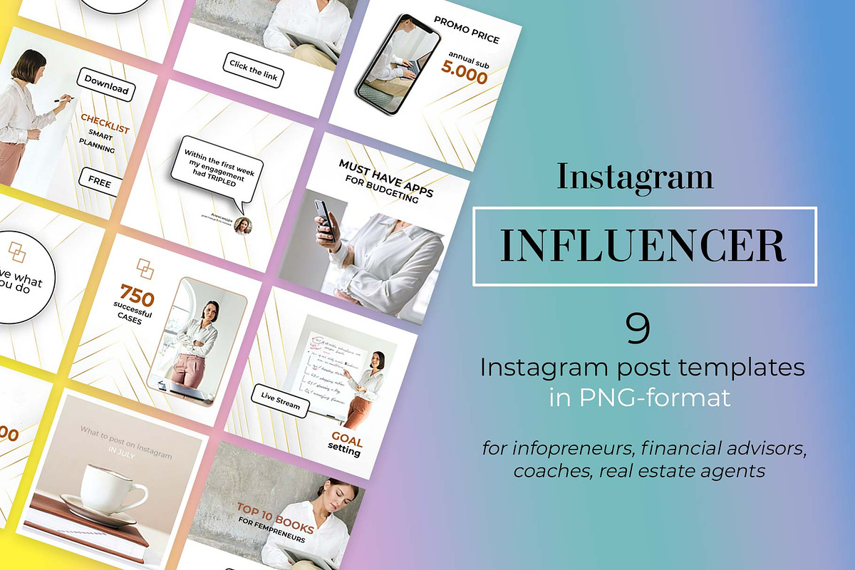Engagement Boost Instagram templates, a Social Media Template by Instagram templates E.B. (Photo 1 of 3)