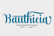 Bauthicia, a Script Font by Deniz86 (Thumbnail 1 of 4)