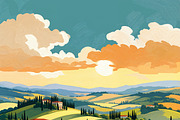 36 Italy-Themed Illustrations, a Background Graphic by h.utomo (Thumbnail 22 of 36)