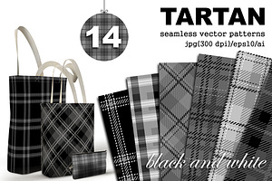Tartan seamless plaid patterns