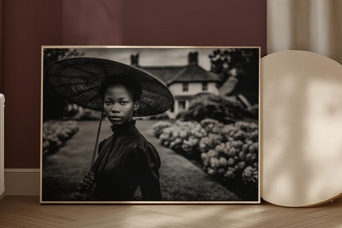 Victoria Era Black Wall Art Set, a Decorative Illustration by PrintablesByFranklyn (Photo 9 of 17)