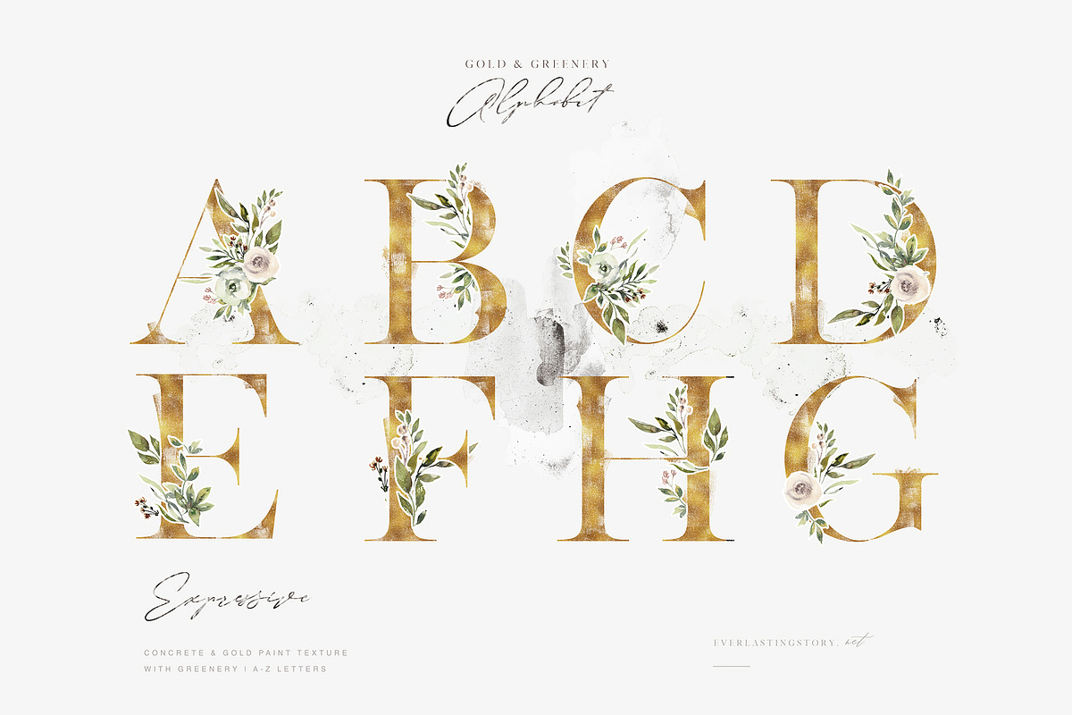 Evergarden Alphabets&Graphics, a Texture Illustration by The Everlasting Story (Photo 5 of 33)