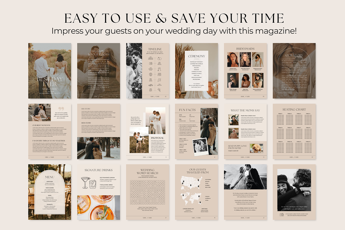 Wedding Day Magazine Template, a Templates & Theme by ShopRShop (Photo 2 of 9)