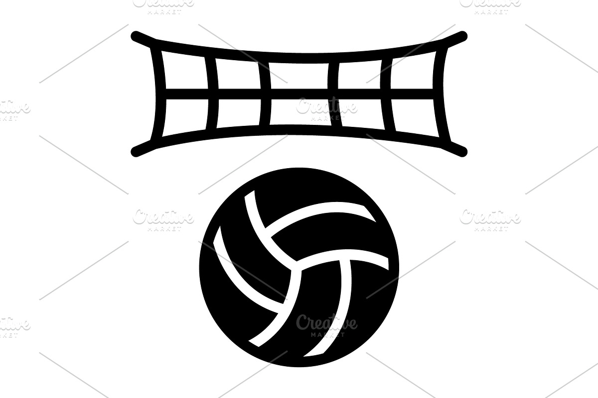 Volleyball solid icon, a Solid Icon by Creative priyanka